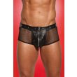 Leather Fishnet Shorts 33-803