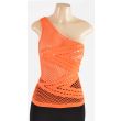 Women Seamless Single Shoulder Tank Top  AML9113 WK Apparel Lingerie