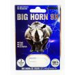 Big Horn 9X 9000K card front, blue rhino artwork with one capsule sealed in a clear blister