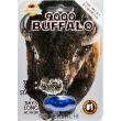 Buffalo 9000 blister card front, bison artwork with one blue gel capsule sealed in the bubble