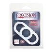 Cal Exotic Novelties Precision Pump clear silicone ring sealed on its front-facing clamshell blister card