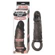 Mack Tuff Deep Pleasure black extender sleeve with molded base loop, beside its hanging window box