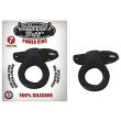 Mack Tuff Power Ring blister card beside the bare black silicone ring and its single bullet pod