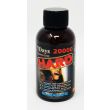 Hard 20000 Wicked Black liquid shot, front of the dark amber bottle with its black screw cap
