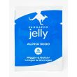 Kangaroo Jelly Alpha 3000 blue foil sachet, front, with white kangaroo logo and hang-tab