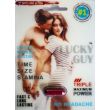 Lucky Guy Triple Maximum Power front blister card with one deep red capsule sealed in the pack
