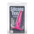 Pink Silicone Tee Probe on its Cal Exotic hanging card, front of pack with the 4.5 inch size callout