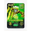 Poseidon Platinum 10000 card back panel showing Supplement Facts, directions and caution text