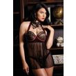Hayworth Push Up Babydoll Halter Neck Side Tie Panty Premiere FL1626