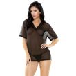 Brandy Mesh V-Neck Sleep Shirt G-string Sleep S163