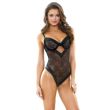 Tori Stretch Lace Keyhole Front Teddy Tease B469