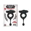 Mack Tuff Power Ultra Ring blister card beside the black silicone ring with top housing and weighted ball stem