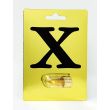 X Gold 17500 front of card: gold foil pack with a black X wordmark and one capsule in a clear blister