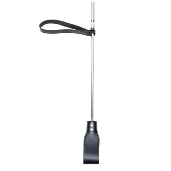 Leather Crop Metal Handle Triple X 12010