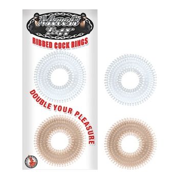 Ribbed Cock Rings 2 Pack Mack Tuff