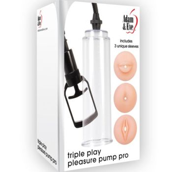 Adam & Eve Triple play pleasure Pump pro