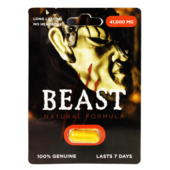 Beast 41000mg Natural Formula Gold Pill Male Enhancement 