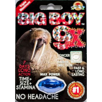 Big Boy 9X Triple Maximum Enhancement Pill for Men 