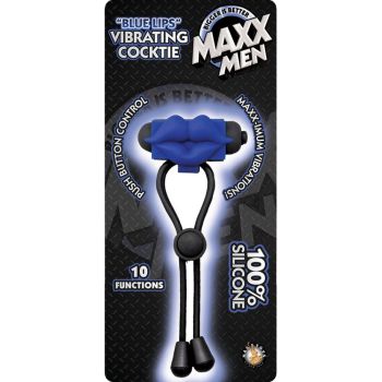 Blue Lips Vibrating Cocktie Silicone Maxx Men