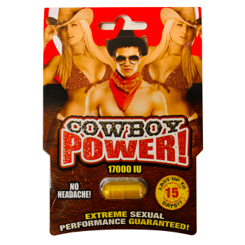 Cowboy Power 17000IU Extreme Sexual Performance Gold Pills one