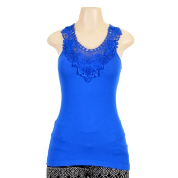 Women Seamless Solid Color Trim Tamk Top GH09 WK Apparel Lingerie