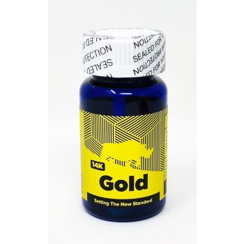Gold 14K Male Sexual Enhancement 6 Pill Bottle