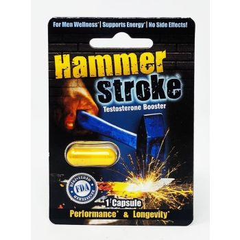 Hammer Stroke Testosterone Booster Performance Longevity Gold Pill