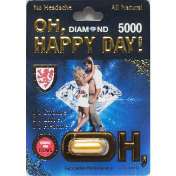 Oh Happy Day Diamond 5000 10 Days For Men Natural Libido Enhancer 1 Capsule