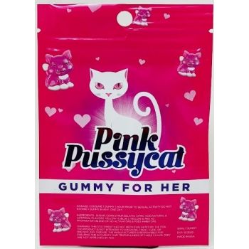 Enhancement Gummy 10mg Pink Pussycat Female Sensual solo