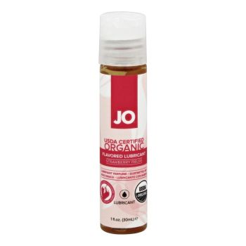 System Jo Certified Organic Flavored Lubricant Strawberry Fields 1 Oz