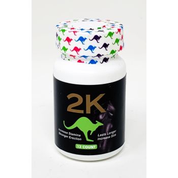 2K Kangaroo Green Male Enhancements 12 Pills Bottle 
