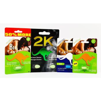Kangaroo Sample Pack 5 Pills Male Enhancements four