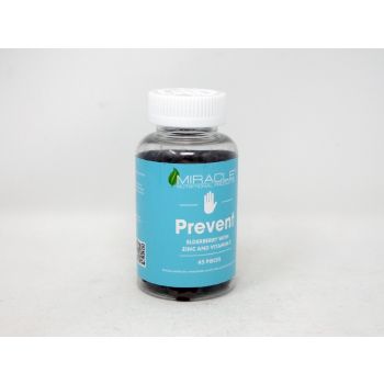 Prevent Elderberry Zinc Vitamin C 45 Gummies Bottle Miracle
