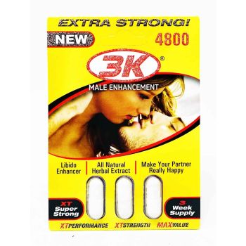 3 K Male Sexual Libido Enhancer 4800mg XT Pill