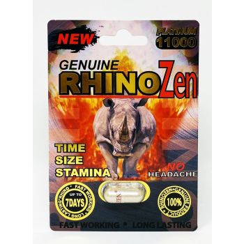 New Genuine Rhino Zen 11000 Platinum Male Enhancement