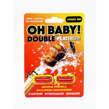Oh Baby 11000mg Platinum Double Male Enhancement Red Pill Two