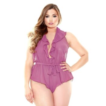 Halter Neck Romper Snap Closure Curve P183