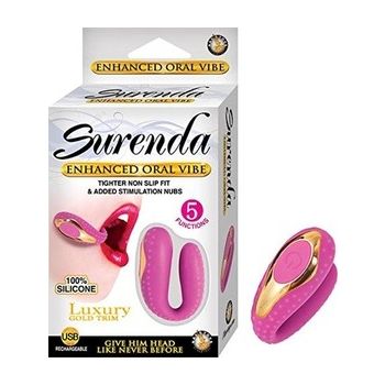 Surenda Enhanced Oral Vibe Silicone Pink Luxury 