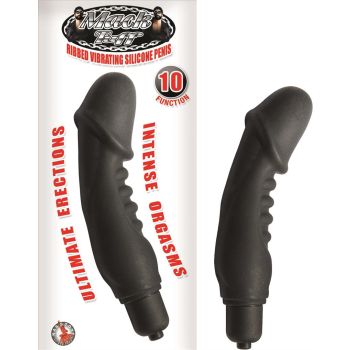 Ribbed Vibrating Silicone Penis 10 Functions Mack Tuff