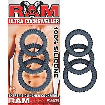 Ultra Cock Sweller Ring Silicone Black RAM