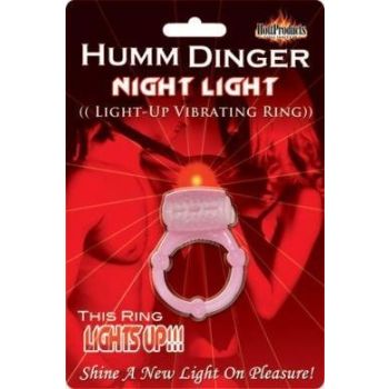 Humm Dinger Night Light Penis Vibrating Pleasure Ring 