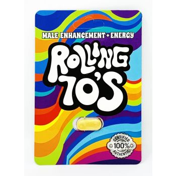 Rolling 70s Male Enhancement Energy Supplement Gold Pill