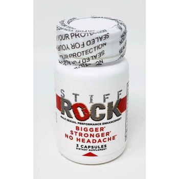  Enhancer Pill Stiff Rock Male Sexual Performance 3 Count Bottle front