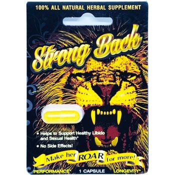 Strong Back Performance Power Longevity Male Enhancement Pill