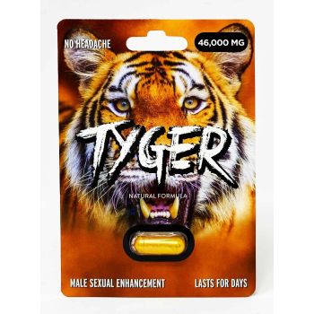 Pill Tyger 46000mg Male Enhancement Gold front