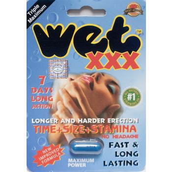 Wet XXX 2500pwr 7 Days Premium Triple Maximum Enhancement for Men 1 Pill 