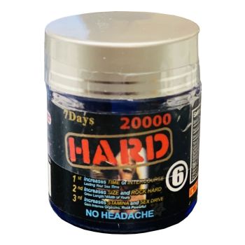 Hard 20000mg Triple Maximum Sexual Enhancement 6 Count Bottle