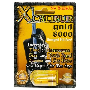Xcalibur Gold 8000 Male Sexual Performance Enhancement Pill one