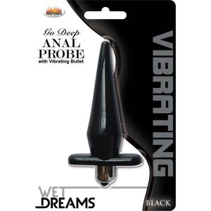 Vibrating Anal Probe Black Wet Dreams