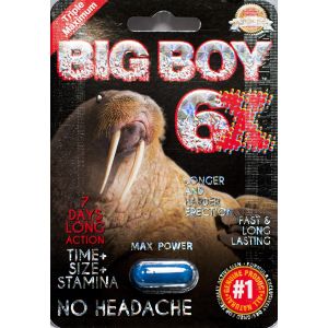 Big Boy 6X Max Power 7 Days Enhancement for Men 1 Pill